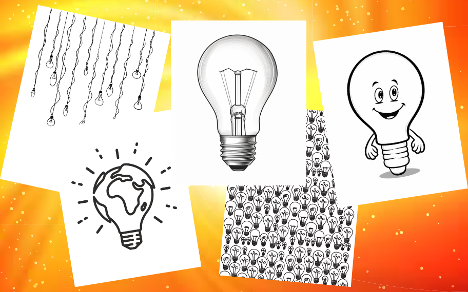 16 Illuminating Light Bulb Coloring Pages