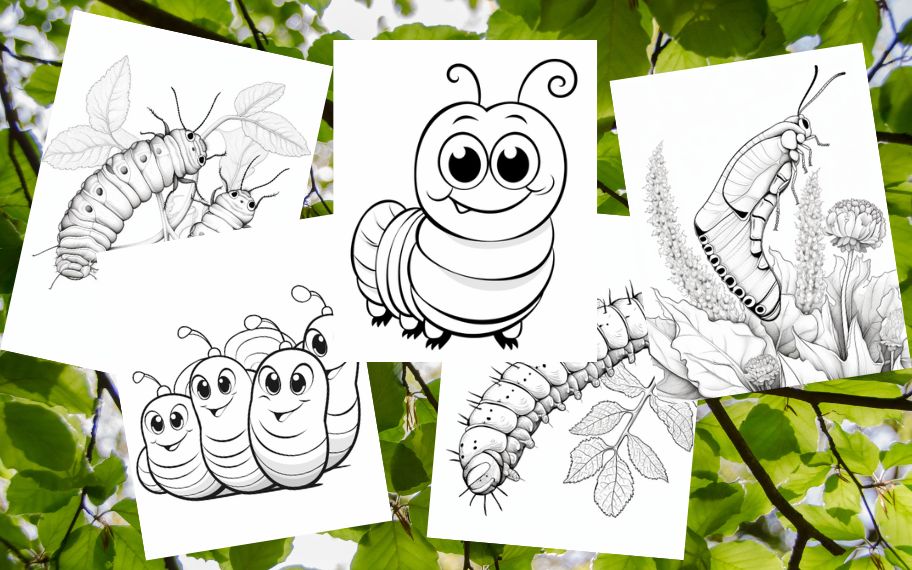 26 Crazy Caterpillar Coloring Pages