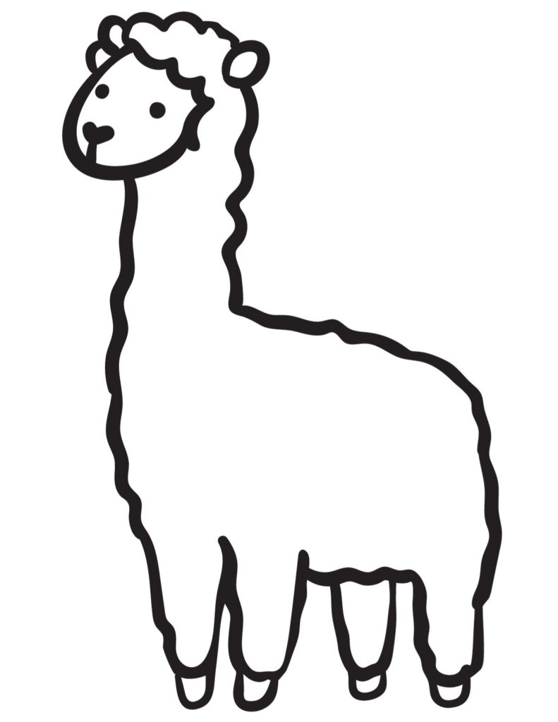 Llama Coloring Pages - My Favorite Coloring Pages