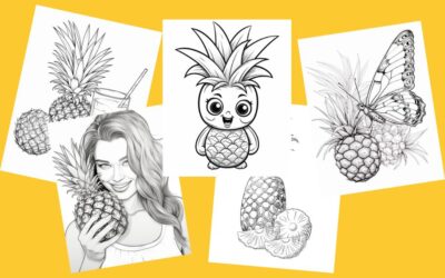 23 Prickly Pineapple Coloring Pages