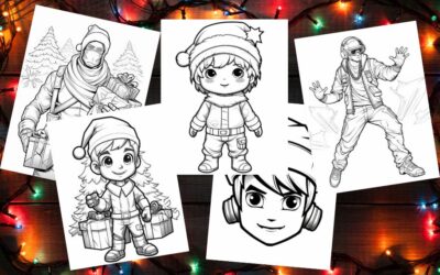 9 Funky Fortnite Christmas Coloring Pages
